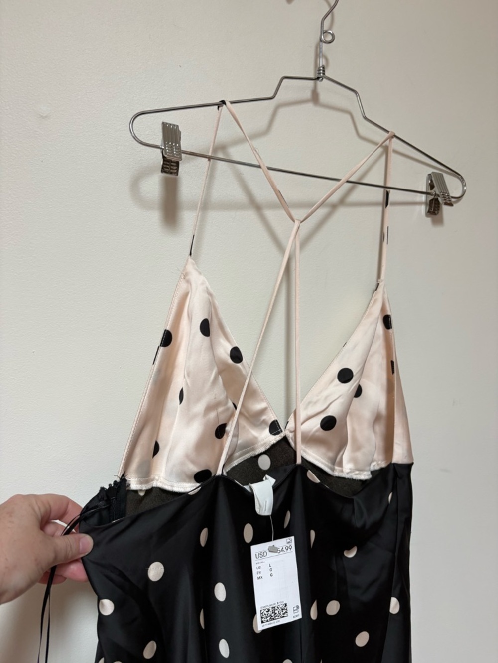 NWT H&M Satin Strappy Dress Size Large - Picture 12 of 15
